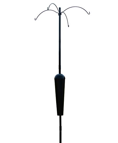 Squirrel Stopper Sequoia Squirrel Proof Pole System with 4 Hanging Stations
