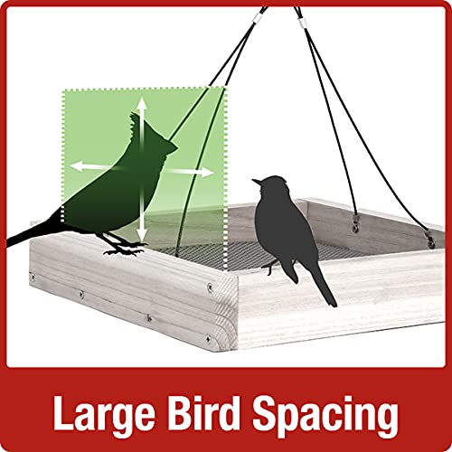 Nature's Way Bird Products CWF3 Cedar Platform Tray Bird Feeder 12' x 12'