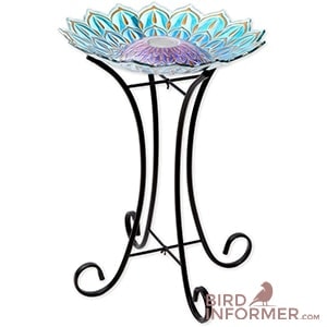 Bits and Pieces - Solar Glass Birdbath