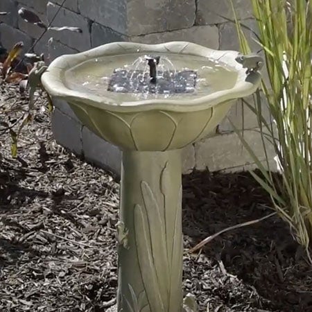 SmartSolar Solar Birdbath Fountain Editors Pick