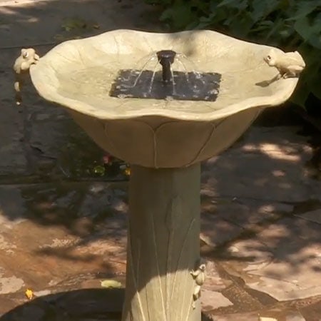 SmartSolar Solar Birdbath Fountain