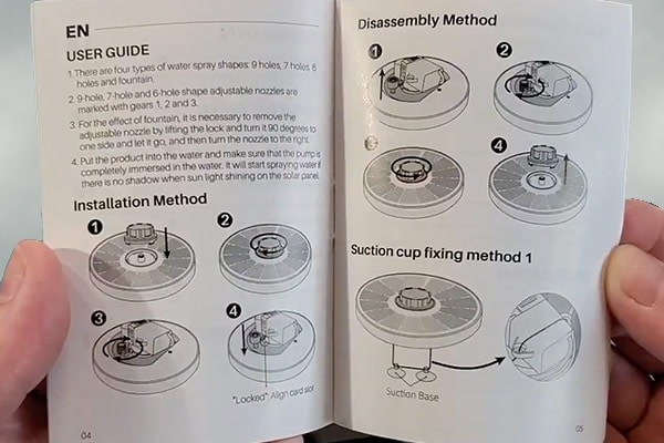 OKMEE Solar Fountain User Manual