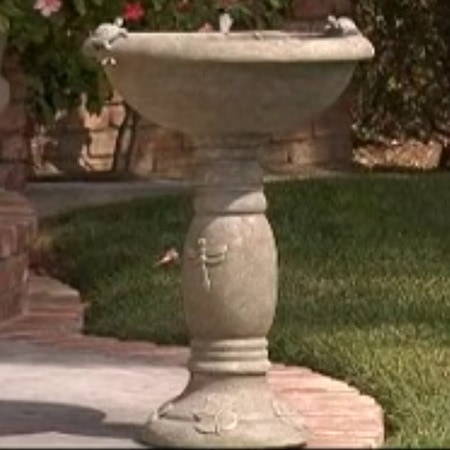 Smart Solar 20622R01 Country Gardens Solar Birdbath Fountain